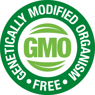 Non-GMO certification symbol used on supplement labels
