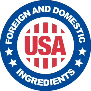 Made in the USA symbol used on supplement labels