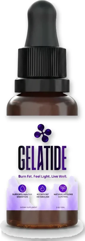 Gelatide Capsules featured dropper bottle, 2 fl oz weight-management liquid supplement